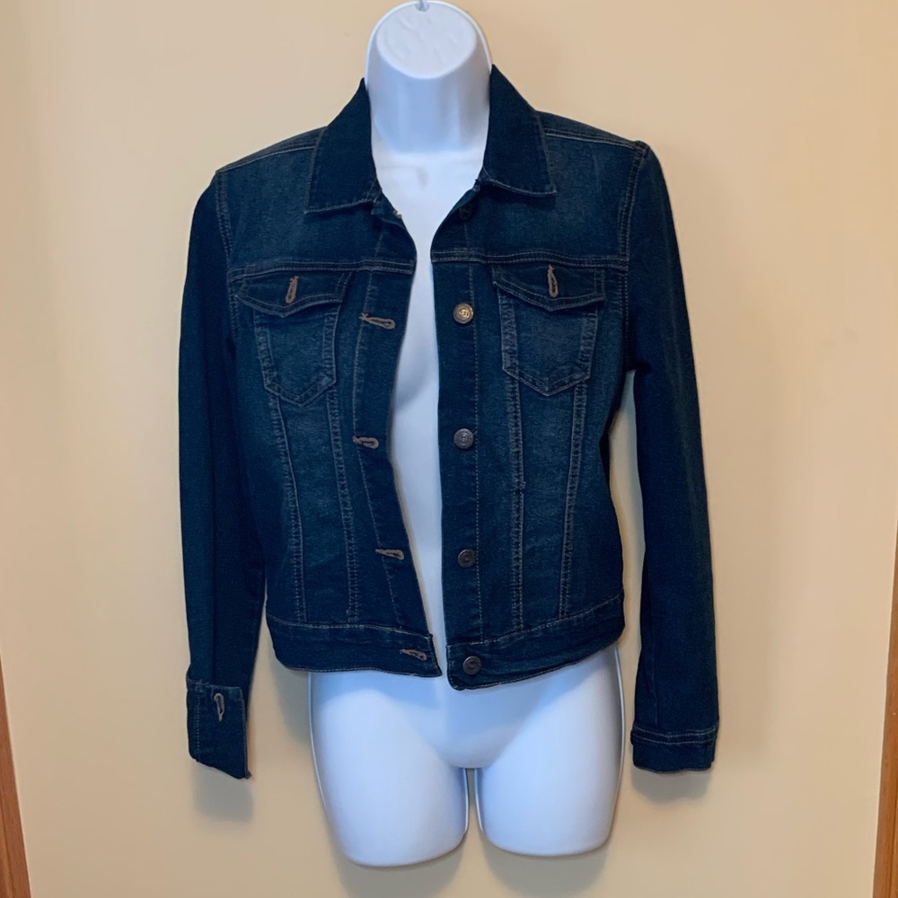 EUC Cropped jean jacket